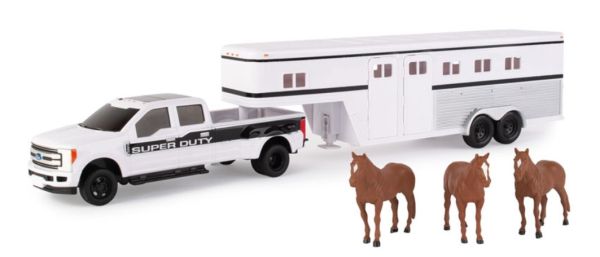 ERT46800 - FORD F350 Super Duty con remolque de cuello de cisne y caballos - 1