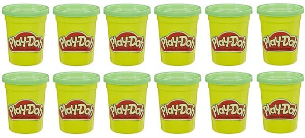 HASE4828 - 12 botes de plastilina Play-doh – Verde - 1