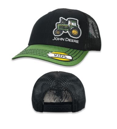 MC53084650GR - Gorra de malla negra y verde JOHN DEERE para niños - 1