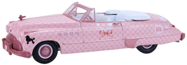 GREEN54120-D - Buick Roadmaster Convertible rosa de 1949 - Anne de la serie Garbage Pail Kids, todavía en su embalaje original. - 1