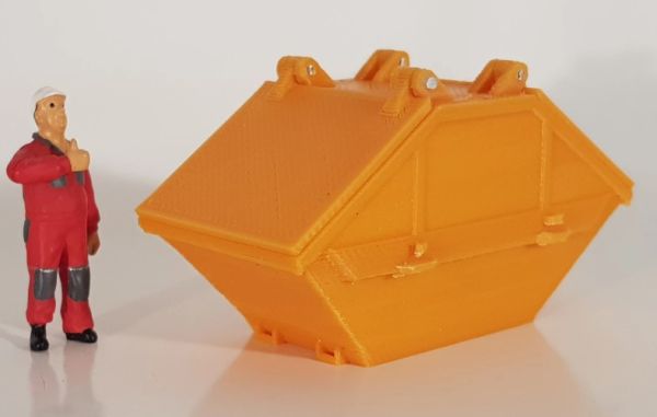 MSM5465/01 - Cubo 7m3 con tapa - miniatura - 1