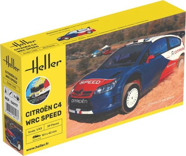 HEL56117 - Kit de inicio con pintura y accesorios - CITROEN C4 WRC Rápido de montar - 1