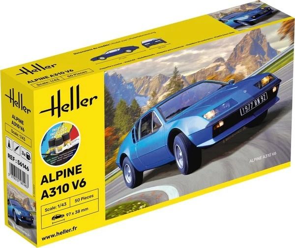 HEL56146 - Kit de inicio con pintura y accesorios - ALPINE A310 para montar - 1