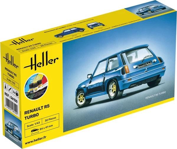 HEL56150 - Kit de montaje y pintura - RENAULT R5 Turbo - 1