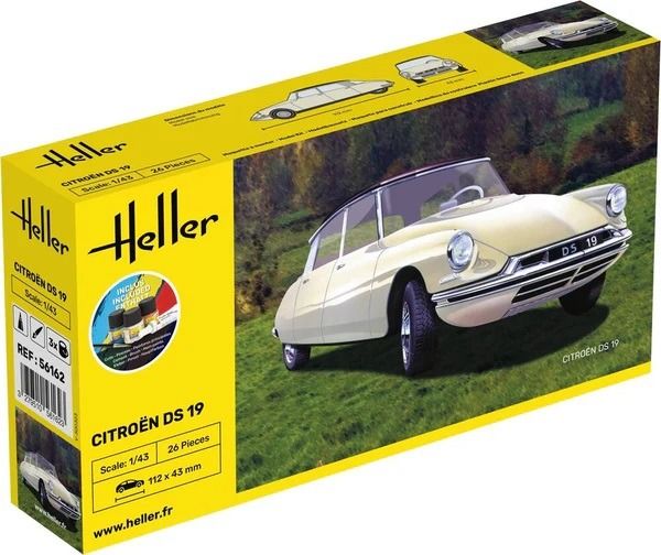 HEL56162 - Kit de inicio con pintura y accesorios - CITROEN DS 19 para montar - 1
