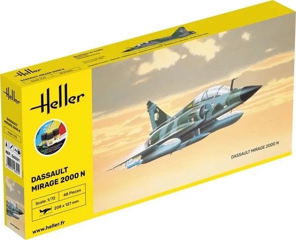 HEL56321 - Kit de inicio con pintura y accesorios - DASSAULT Mirage 2000 N para montar - 1