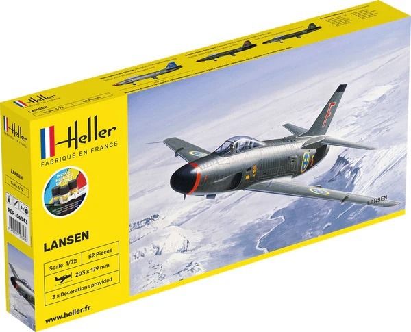 HEL56343 - Kit de inicio con pintura y accesorios - SAAB Lansen para montar - 1