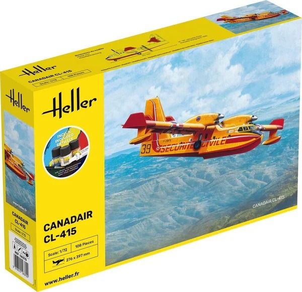 HEL56370 - Kit de iniciación con pintura y accesorios – Canadair CL-415 - 1