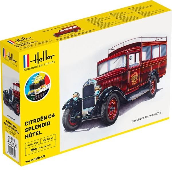 HEL56713 - Kit de inicio con pintura y accesorios - CITROËN C4 - Splendid Hotel (requiere montaje) - 1