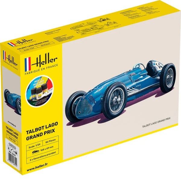 HEL56721 - Kit de inicio con pintura y accesorios - TALBOT Lago Grand Prix para montar - 1