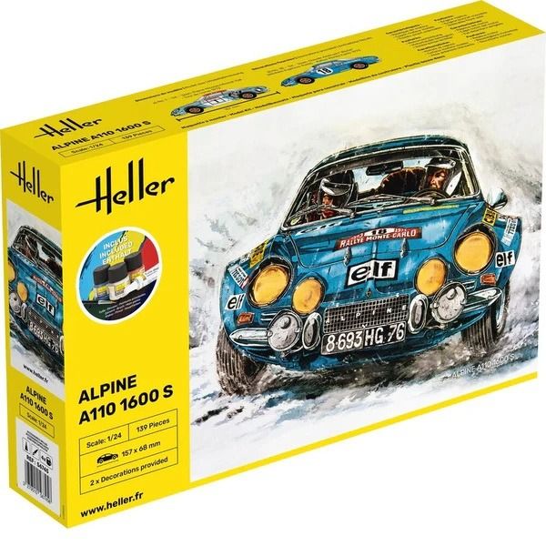 HEL56745 - Kit de iniciación con pintura y accesorios – Alpine A110-1600S - 1