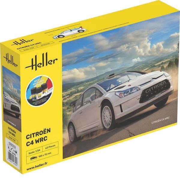 HEL56756 - Kit de inicio con pintura y accesorios - CITROEN C4 WRC para montar - 1