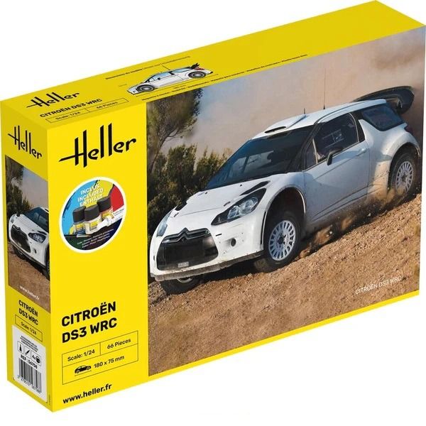 HEL56758 - Kit de inicio con pintura y accesorios - CITROEN DS3 WRC para montar - 1