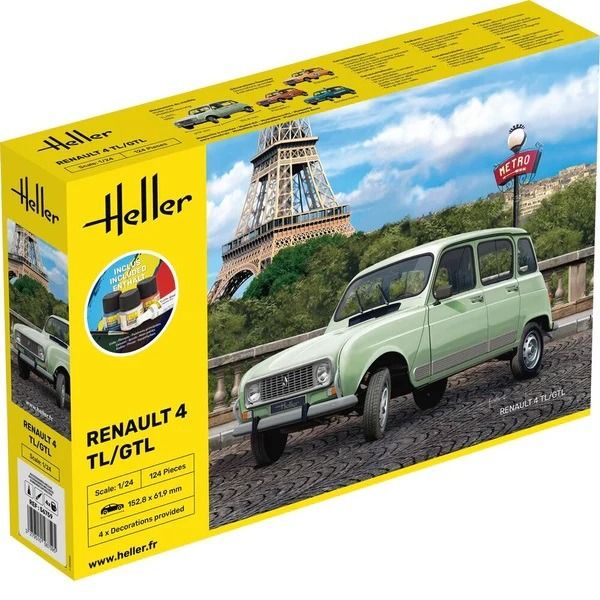 HEL56759 - Kit de inicio con pintura y accesorios - RENAULT 4TL/GTL para montar - 1