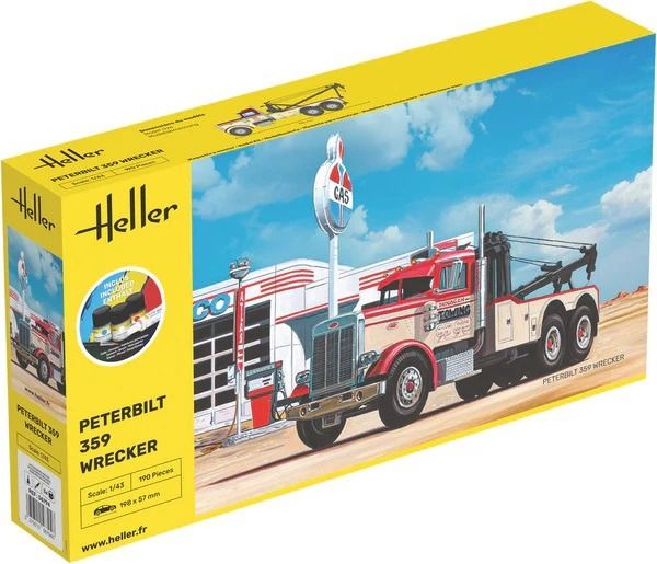 HEL56794 - Kit de inicio con pintura y accesorios - Grúa PETERBILT 359 - 1