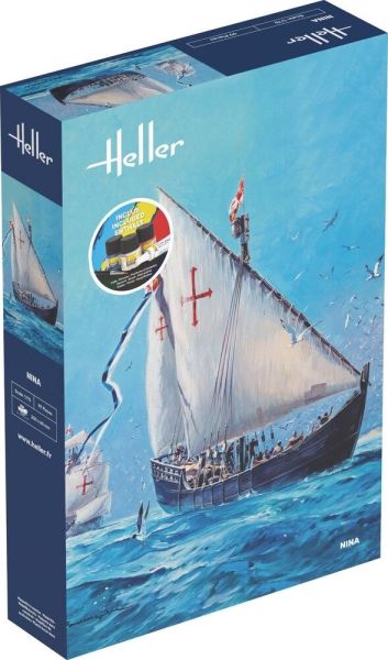 HEL56815 - Kit de inicio con pintura y accesorios - Ship Nina - 1