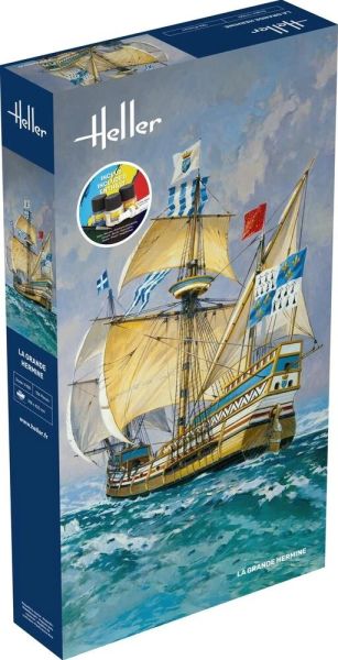 HEL56841 - Kit de inicio con pintura y accesorios - El Gran Barco Ermine - 1