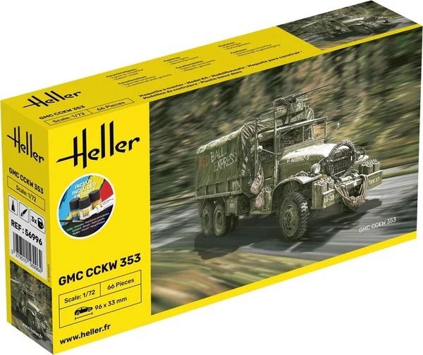 HEL56996 - Kit de inicio con pintura y accesorios - GMC CCKW 353 - 1