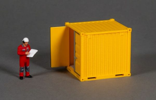 MSM5702/01 - Contenedor de materiales de 8 pies – Amarillo - 1