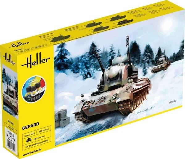 HEL57127 - Kit de inicio con pintura y accesorios - Tanque GEPARD - 1