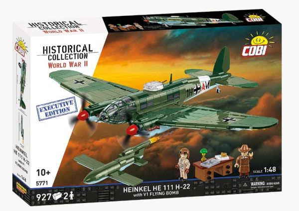 COB5771 - Avión militar HEINKEL HE111 H-22 con bomba volante V1 - Edición exclusiva - 927 piezas - 1