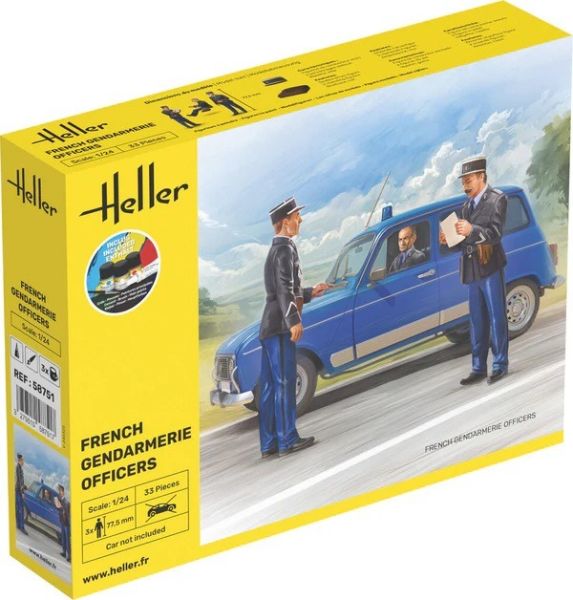 HEL58751 - Kit de inicio con pintura y accesorios - Oficiales de la Gendarmería Francesa - 1