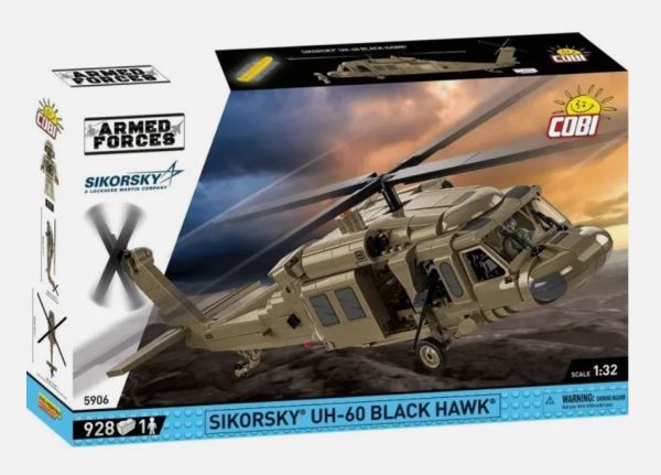 COB5906 - Helicóptero SIKORSKY UH-60 Black Hawk - 928 piezas - 1