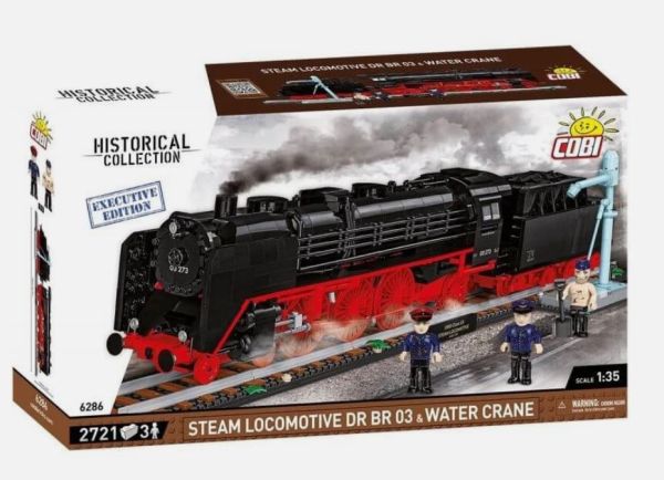 COB6286 - Locomotora de vapor DR BR 03 con fuente de agua - 2721 piezas - 1