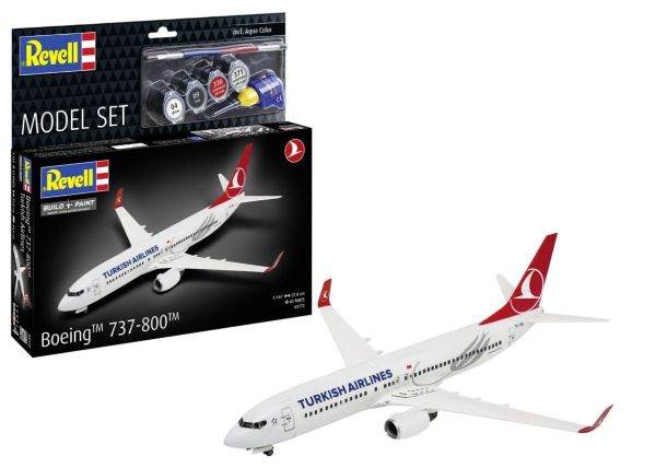 REV63772 - Avión Boeing 737-800 de Turkish Airlines para armar y pintar - 1