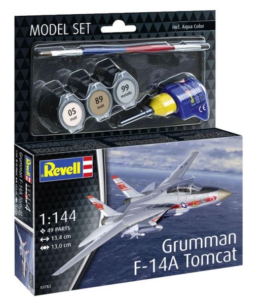 REV63782 - MODEL SET - Avión de combate GRUMMAN F-14A Tomcat para montar con pintura - 1
