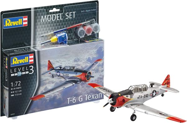 REV63924 - JUEGO DE MODELOS - Avión T6G Texan con pintura para montar - 1