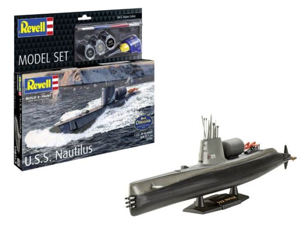 REV65184 - SET DE MAQUETAS - USS Nautilus para armar y pintar - 1