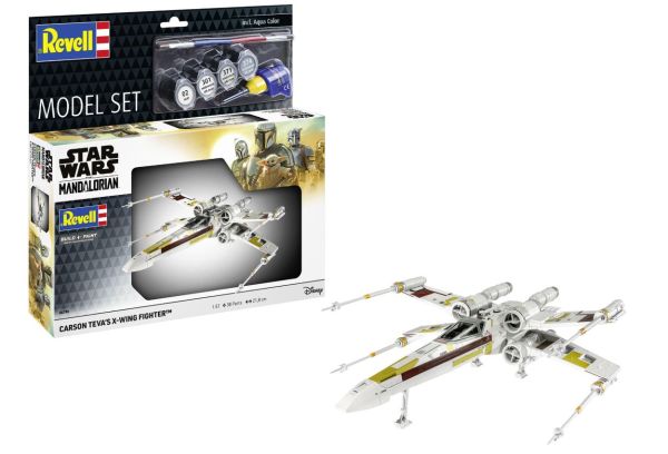 REV66790 - SET DE MAQUETAS - Caza X-Wing de CARSON Teva, Kit STAR WARS con Pintura - 1