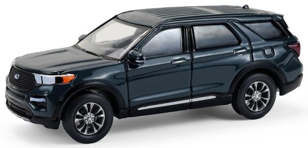 GREEN68070-D - FORD Explorer 2024 azul piedra de la serie SHOWROOM FLOOR en blíster - 1