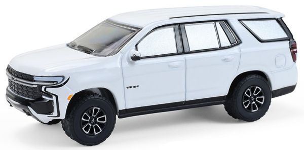 GREEN68070-E - CHEVROLET Tahoe 2024 blanco de la serie SHOWROOM FLOOR en blíster - 1