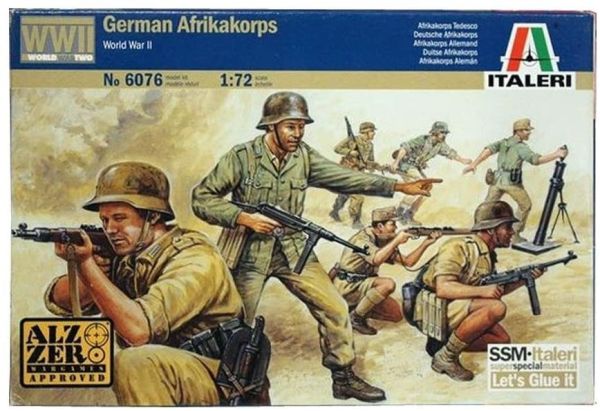 ITA6076 - Afrikakorps alemanes de la Segunda Guerra Mundial para pintar - 1
