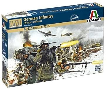 ITA6151 - Infantería alemana (uniforme de invierno) para pintar - 1