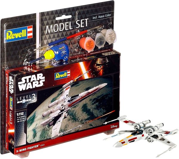 REV63601 - Model Set X-wing Fighter STAR WARS con pintura para montar - 1