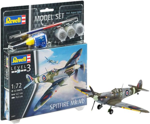 REV63897 - Set de maquetas Supermarine Spitfire M con pintura para montar - 1