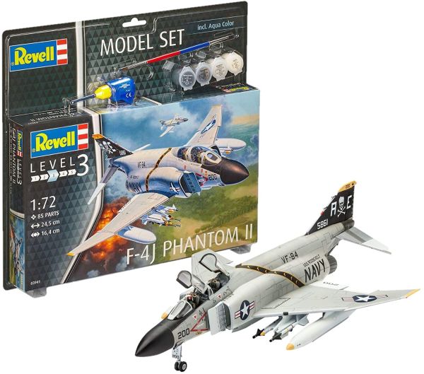 REV63941 - Maqueta set F-4J Phantom II con pintura para montar - 1