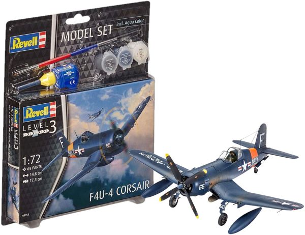 REV63955 - Maqueta set Vought F4U Corsair con pintura para montar - 1