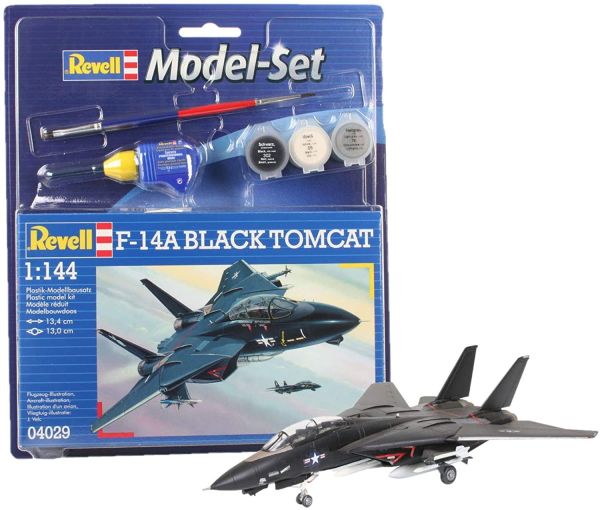 REV64029 - Maqueta set F-14A Black Tomcat con pintura para montar - 1