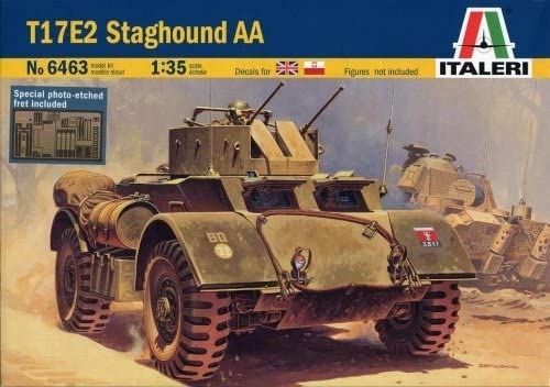 ITA6463 - Vehículo Blindado T17E2 STAGHOUND AA para montar y pintar - 1