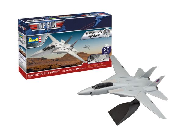 REV64966 - Model Set - TOP GUN Maverick's F-14 Tomcat fácil de hacer clic con pintura para ensamblar - 1
