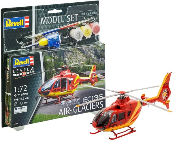 REV64986 - AIR-GLACIERS EC135 para montar y pintar - 1