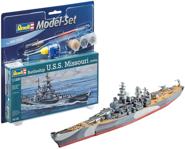 REV65128 - USS Missouri (WWII) con pintura para construir - 1