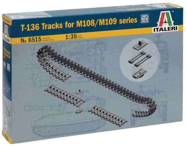 ITA6515 - Accesorio T - 136 carriles para serie M108 / M109 para montar y pintar - 1