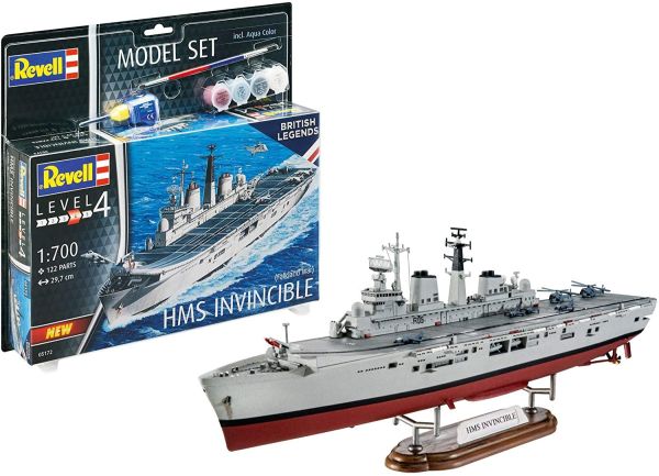 REV65172 - Maqueta Set HMS Invincible Falkland War con pintura para montar - 1