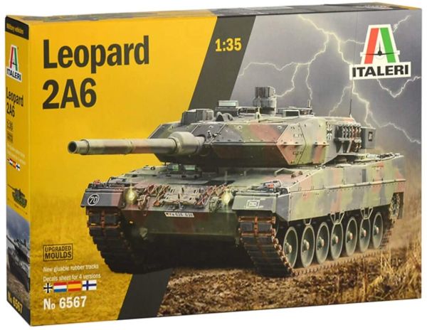 ITA6567 - Tanque Leopard 2A6 para montar y pintar - 1