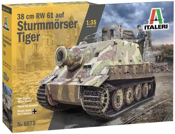 ITA6573 - Depósito 38 cm RW 61 auf STURMMORSER TIGER para montar y pintar - 1
